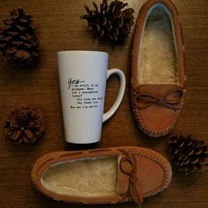 Zealand Faux Fur-Lined Moccasins